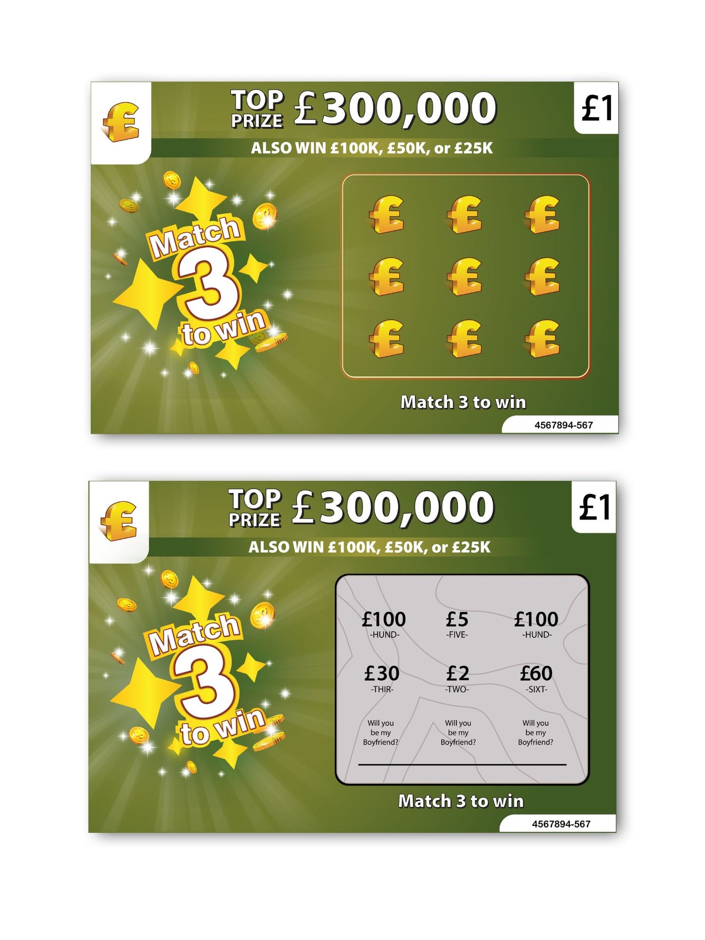 Scratch Card - Be my Boyfriend ?